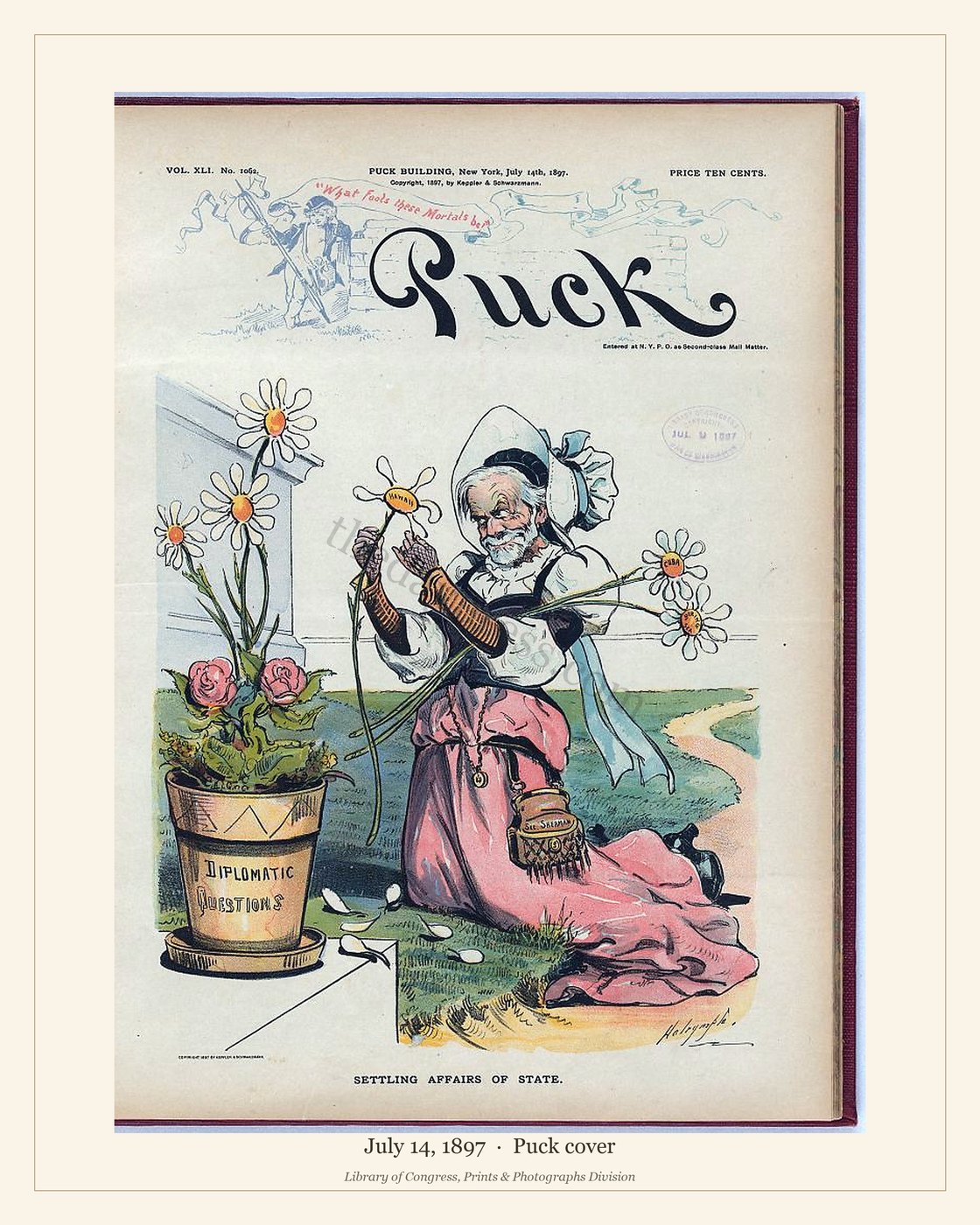 Puck cover — July 14, 1897 — watermarked preview