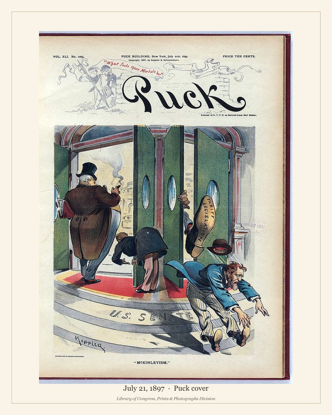 Puck cover — July 21, 1897 — watermarked preview