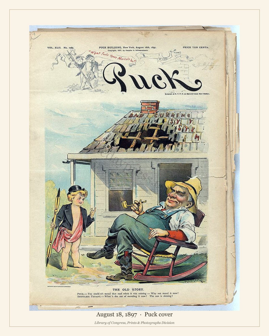 Puck cover — August 18, 1897 — watermarked preview
