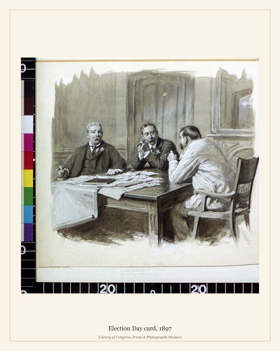 Election Day card, 1897 — watermarked preview