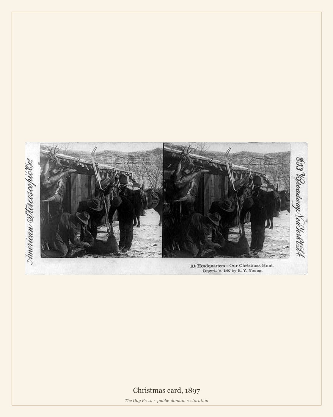 Christmas card, 1897