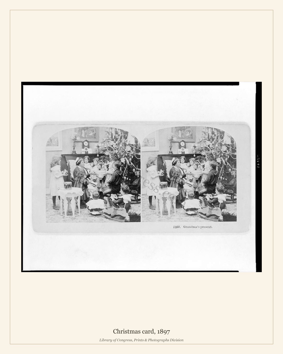 Christmas card, 1897 — watermarked preview