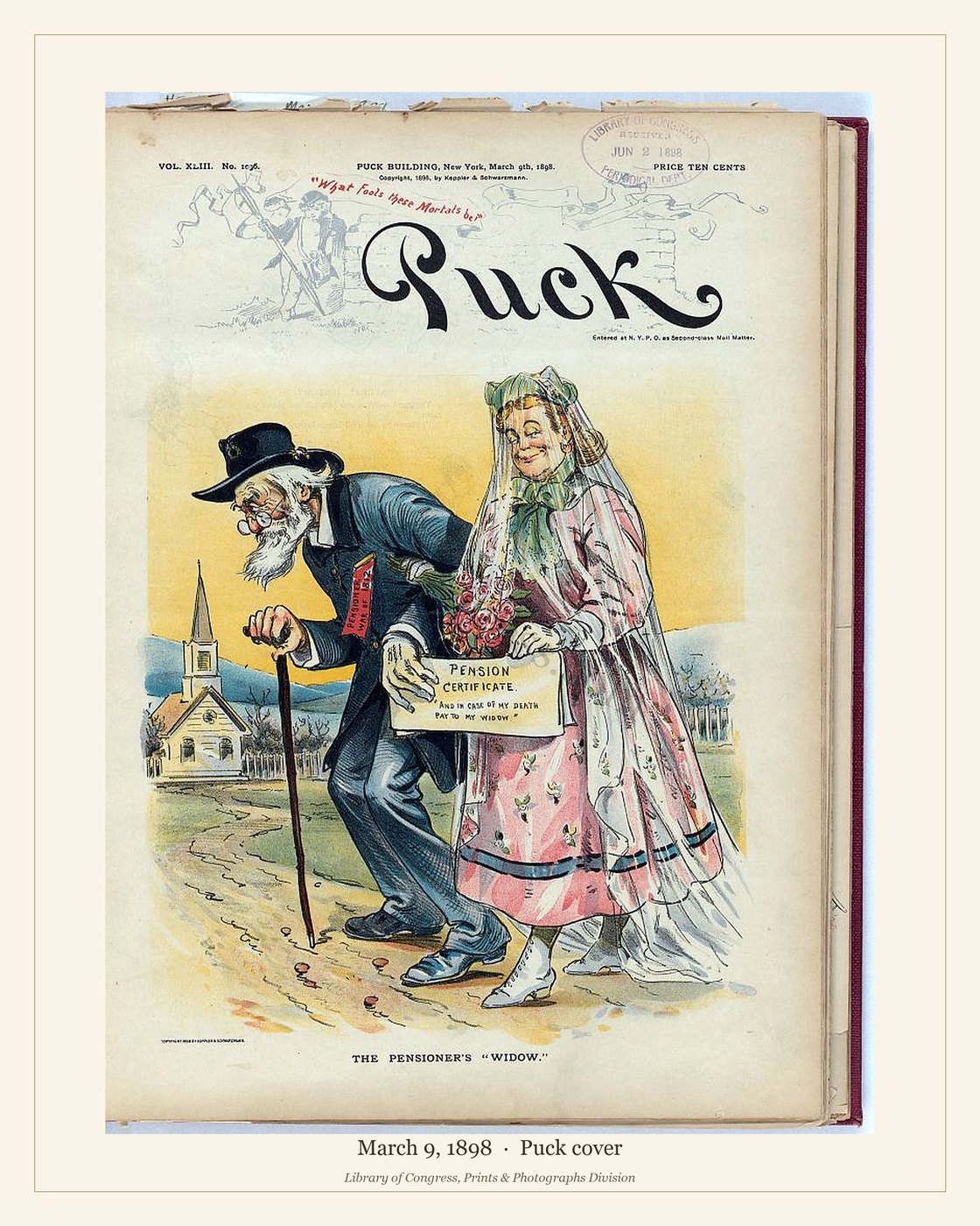 Puck cover — March 9, 1898 — watermarked preview