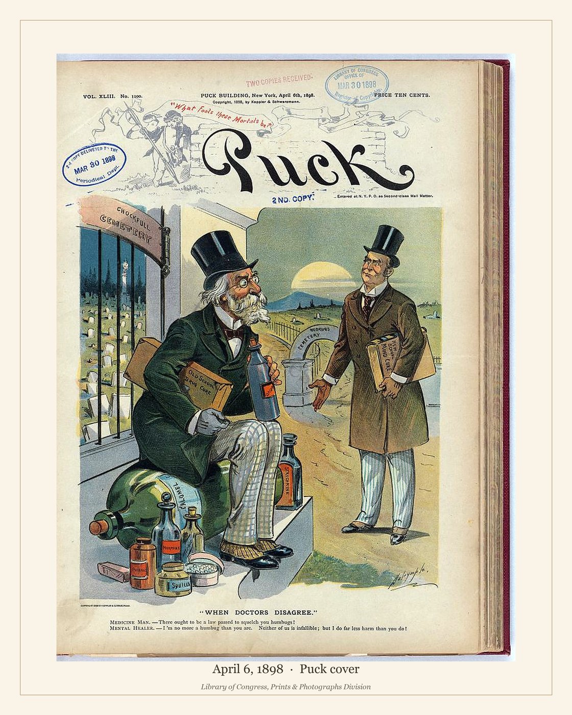 Puck cover — April 6, 1898 — watermarked preview