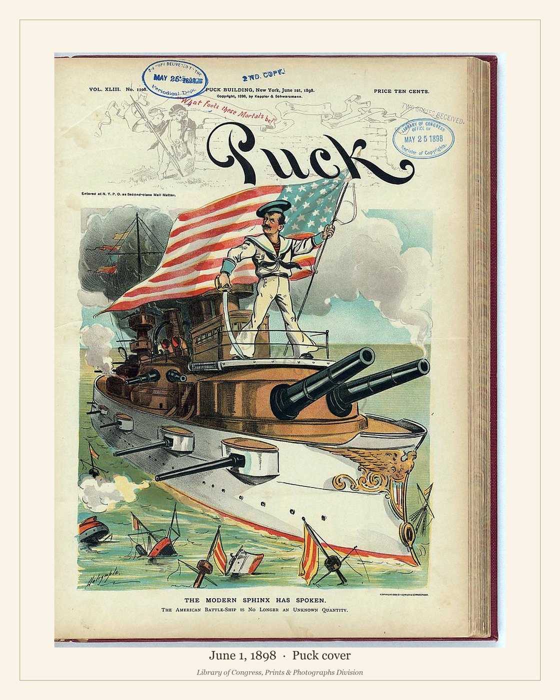Puck cover — June 1, 1898 — watermarked preview