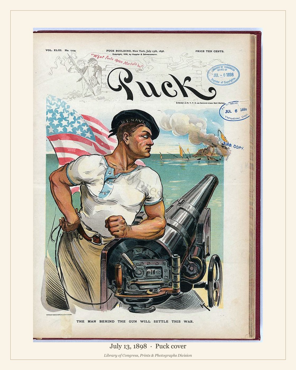 Puck cover — July 13, 1898 — watermarked preview