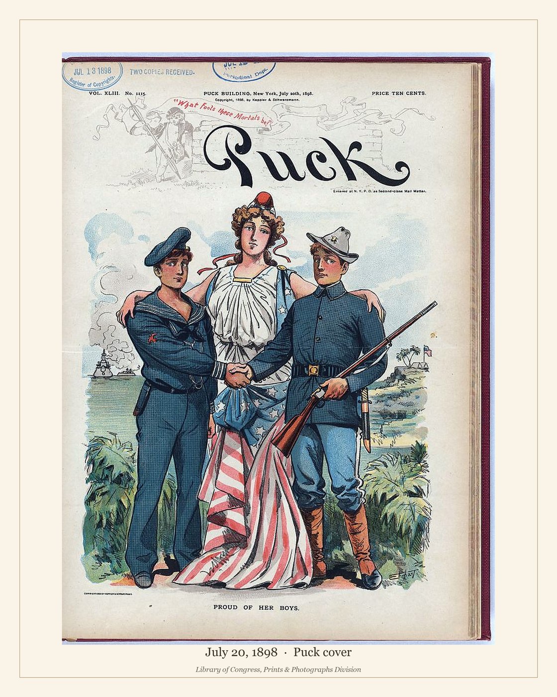 Puck cover — July 20, 1898 — watermarked preview