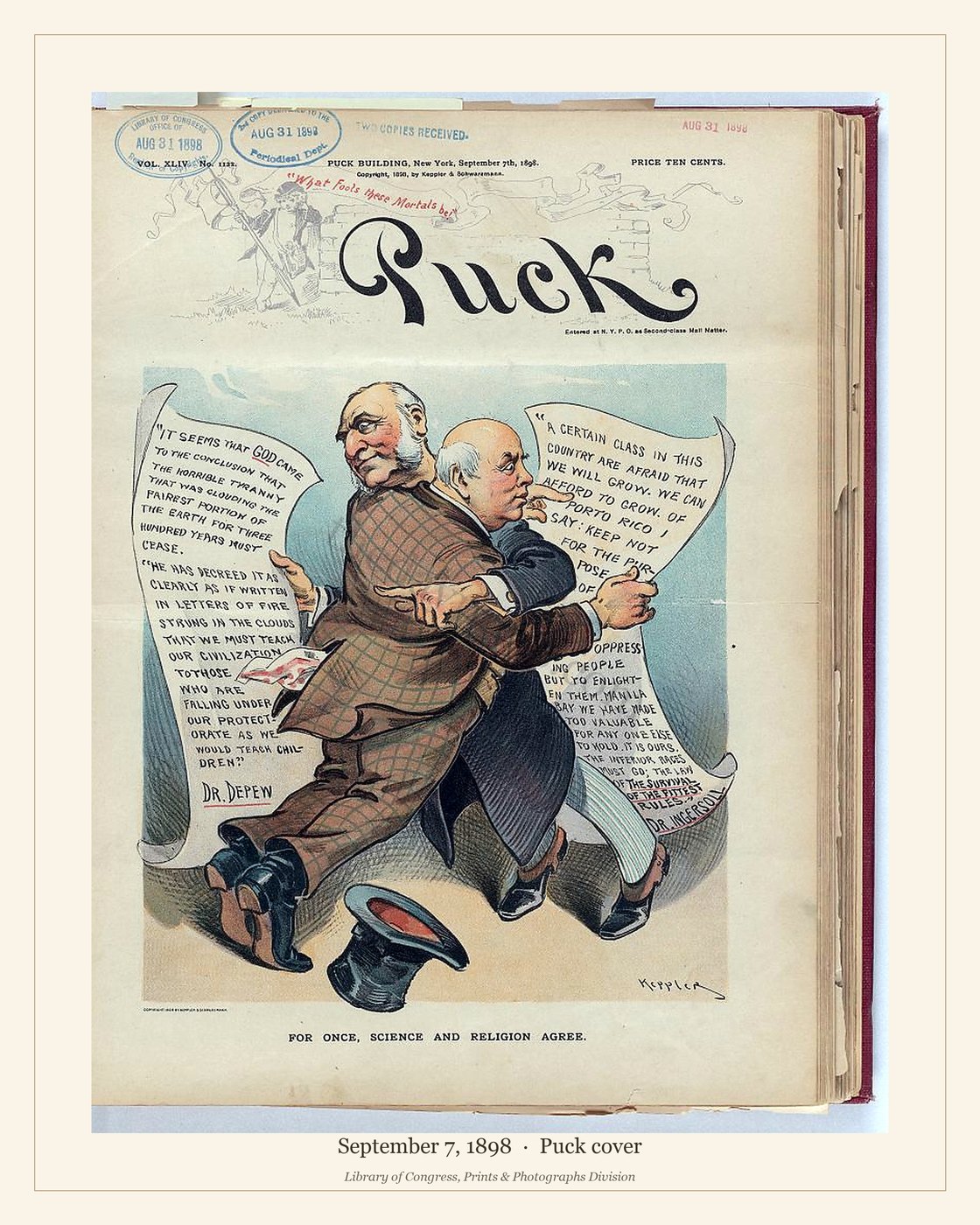 Puck cover — September 7, 1898 — watermarked preview