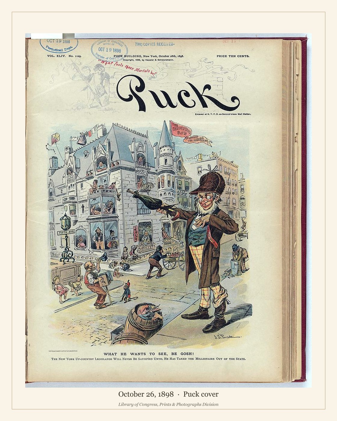 Puck cover — October 26, 1898 — watermarked preview