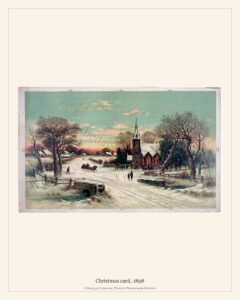Christmas card, 1898