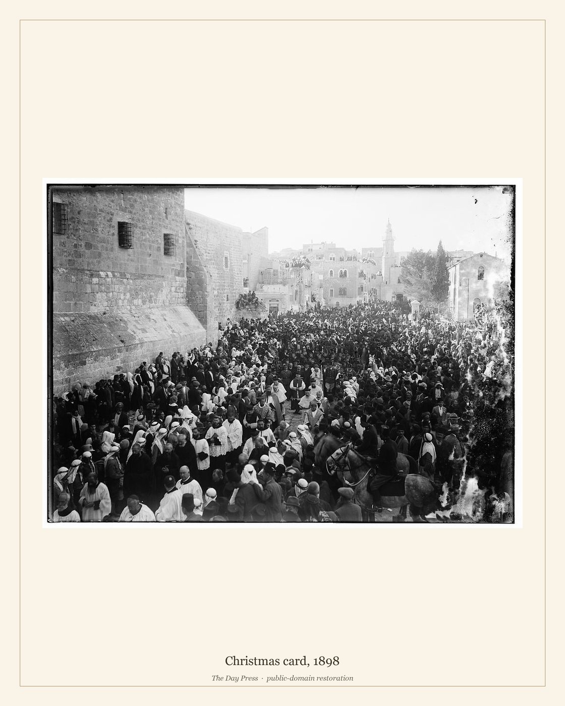 Christmas card, 1898