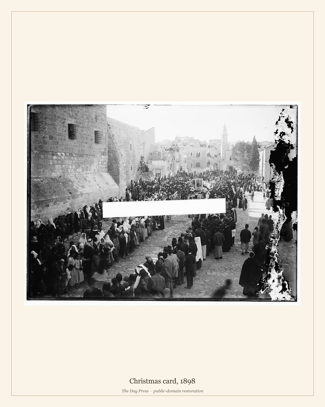 Christmas card, 1898