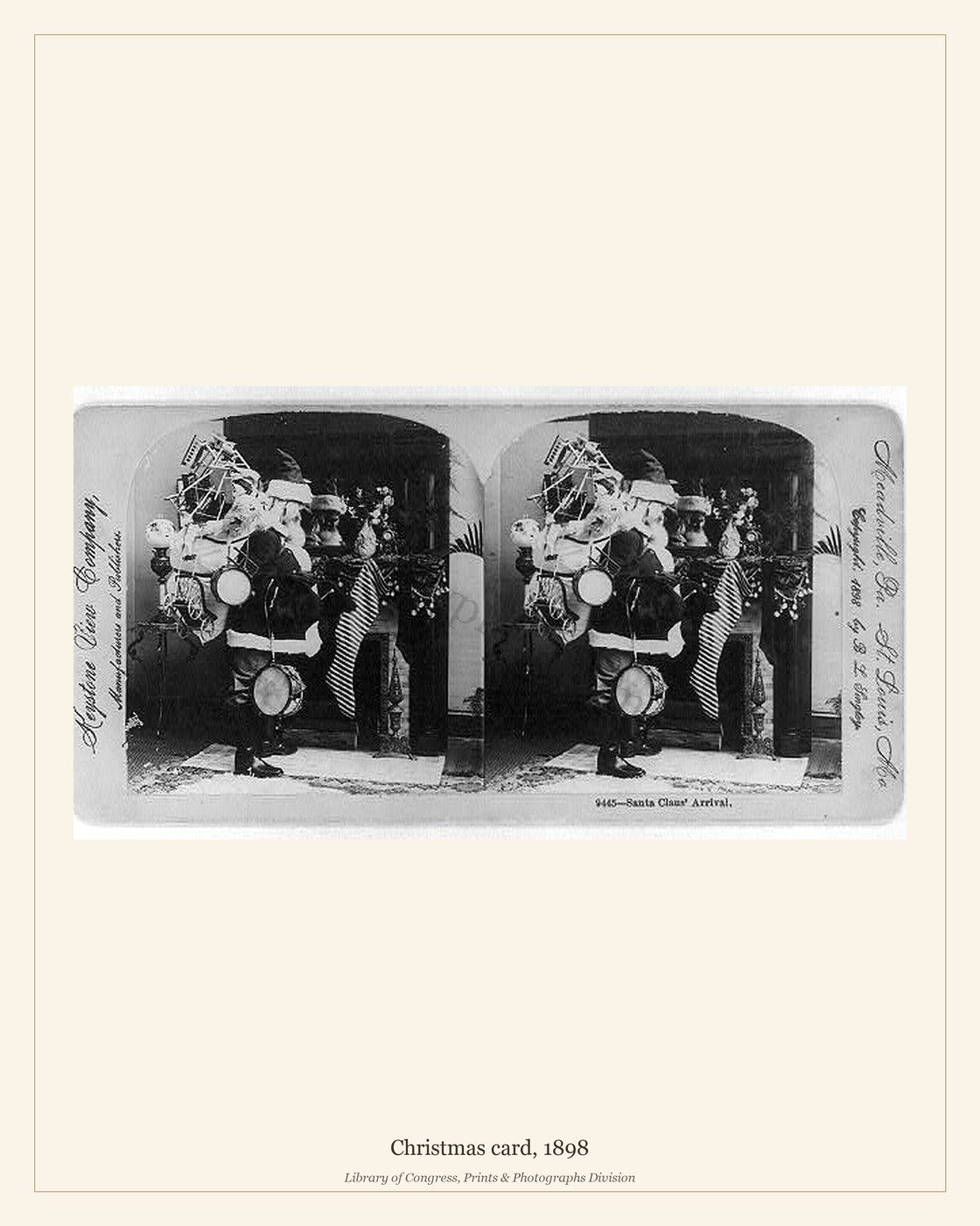 Christmas card, 1898 — watermarked preview