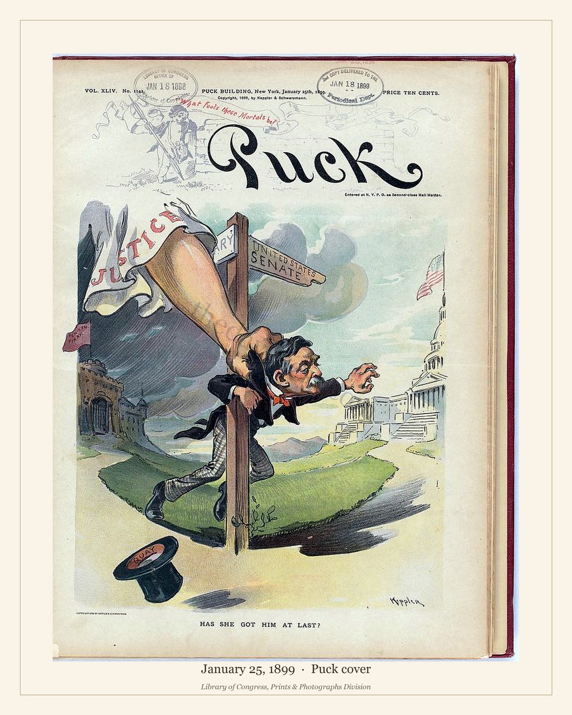 Puck cover — January 25, 1899 — watermarked preview