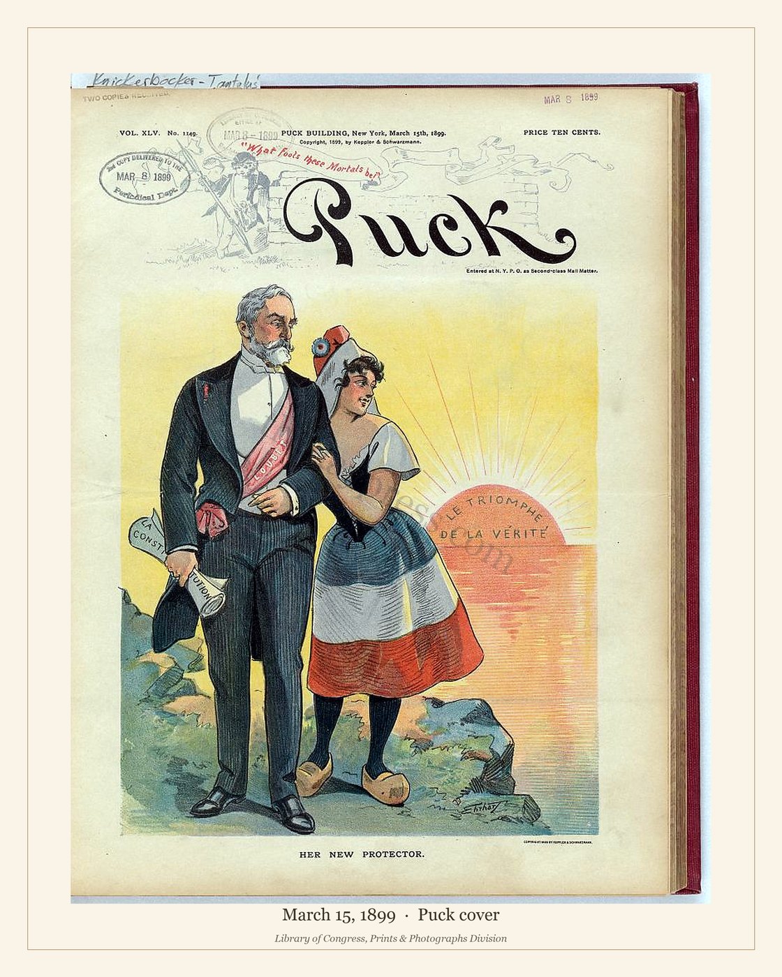 Puck cover — March 15, 1899 — watermarked preview