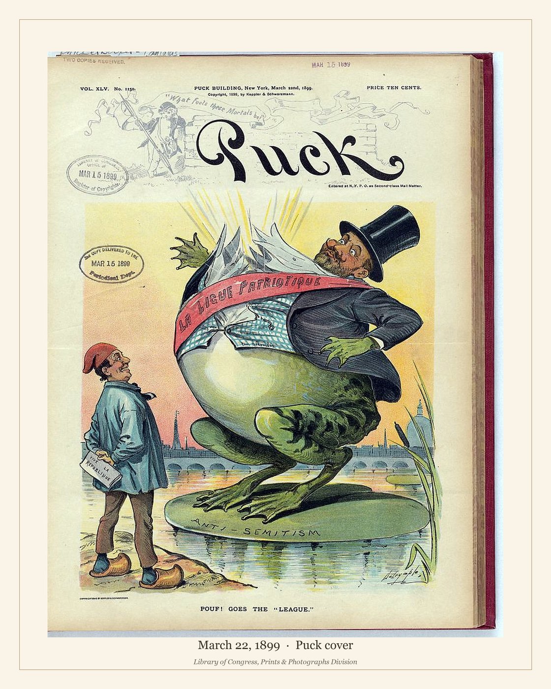 Puck cover — March 22, 1899 — watermarked preview