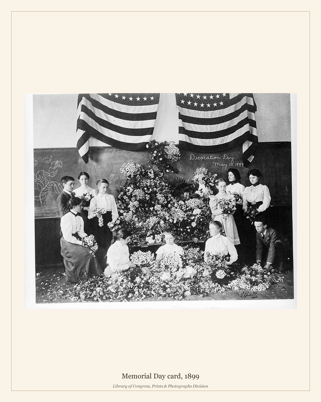 Memorial Day card, 1899 — watermarked preview
