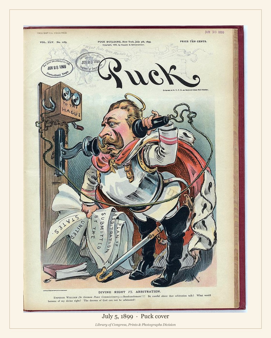 Puck cover — July 5, 1899 — watermarked preview