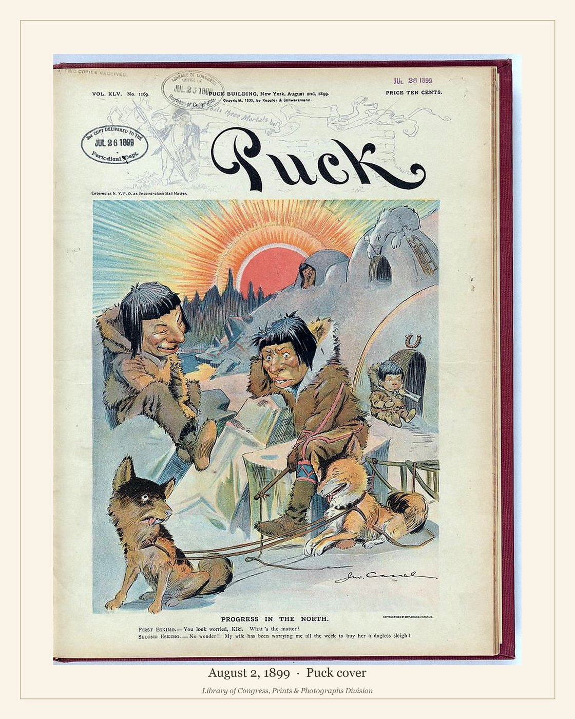 Puck cover — August 2, 1899 — watermarked preview