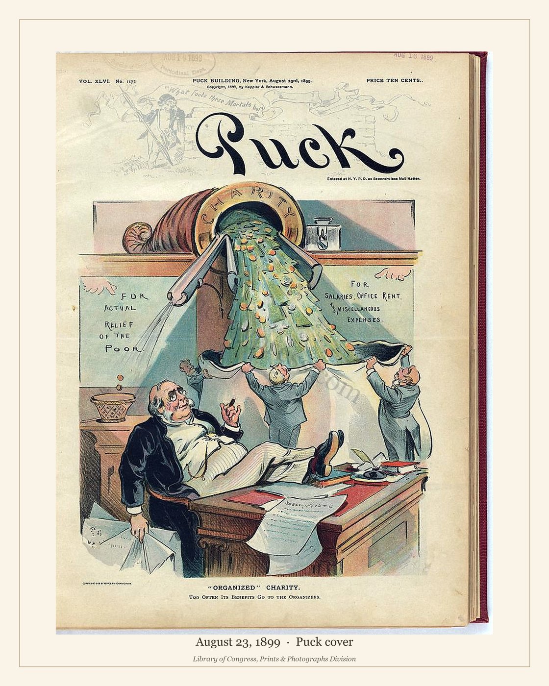 Puck cover — August 23, 1899 — watermarked preview