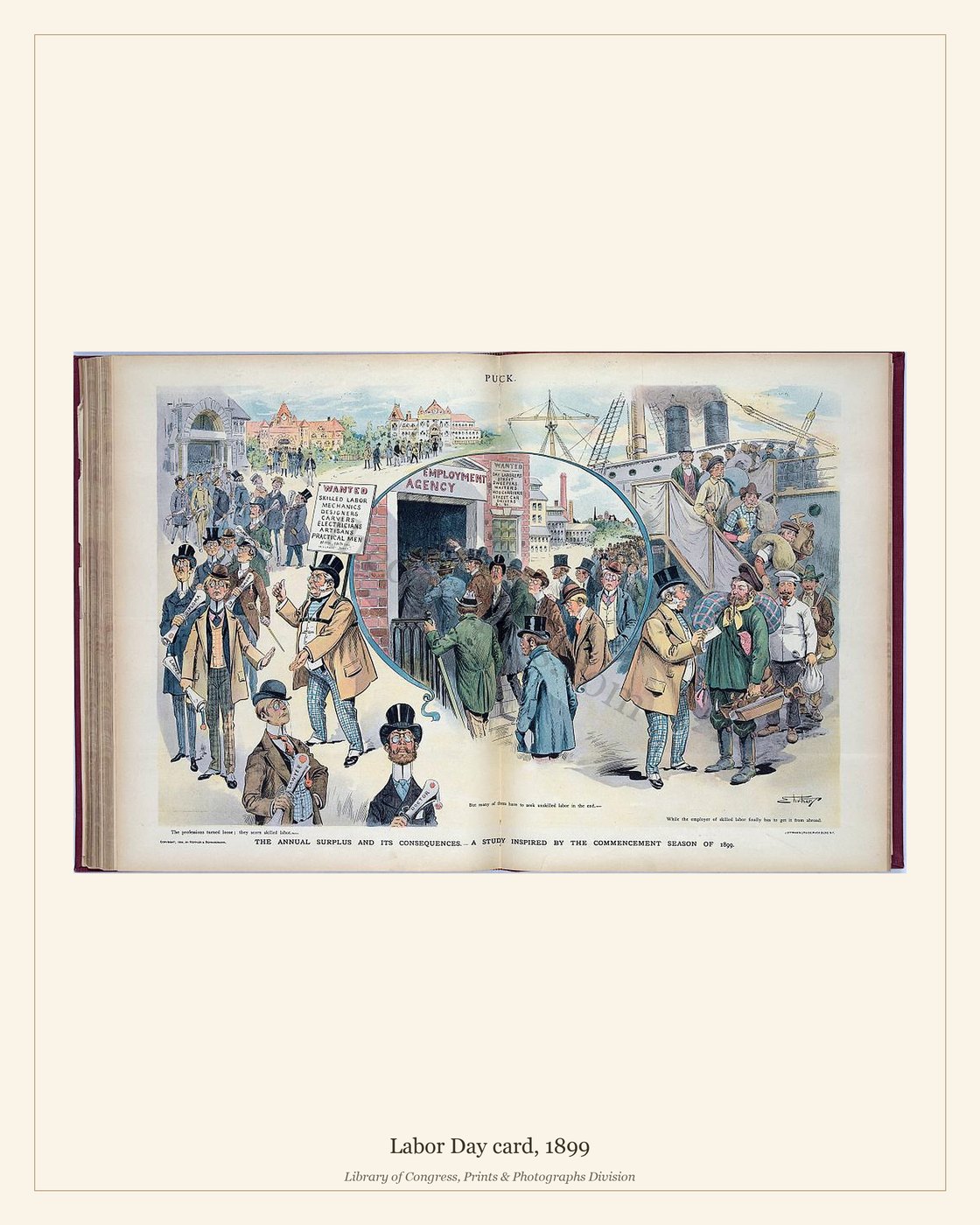 Labor Day card, 1899 — watermarked preview