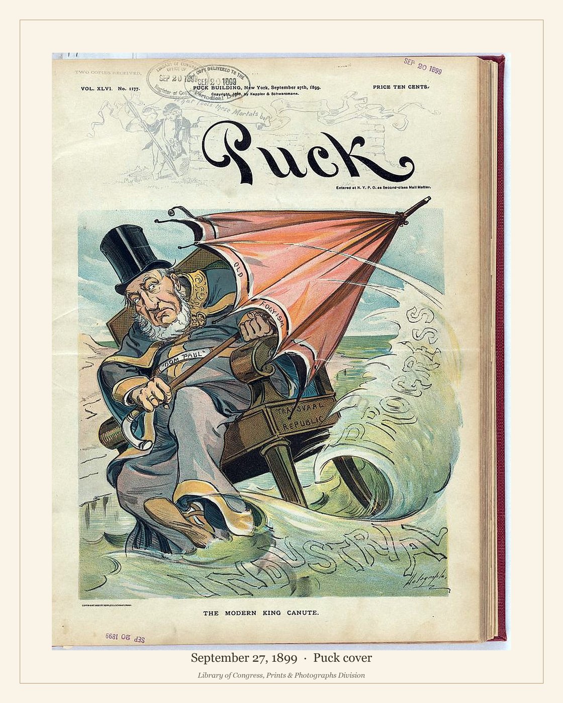 Puck cover — September 27, 1899 — watermarked preview