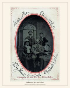 Columbus Day card, 1899
