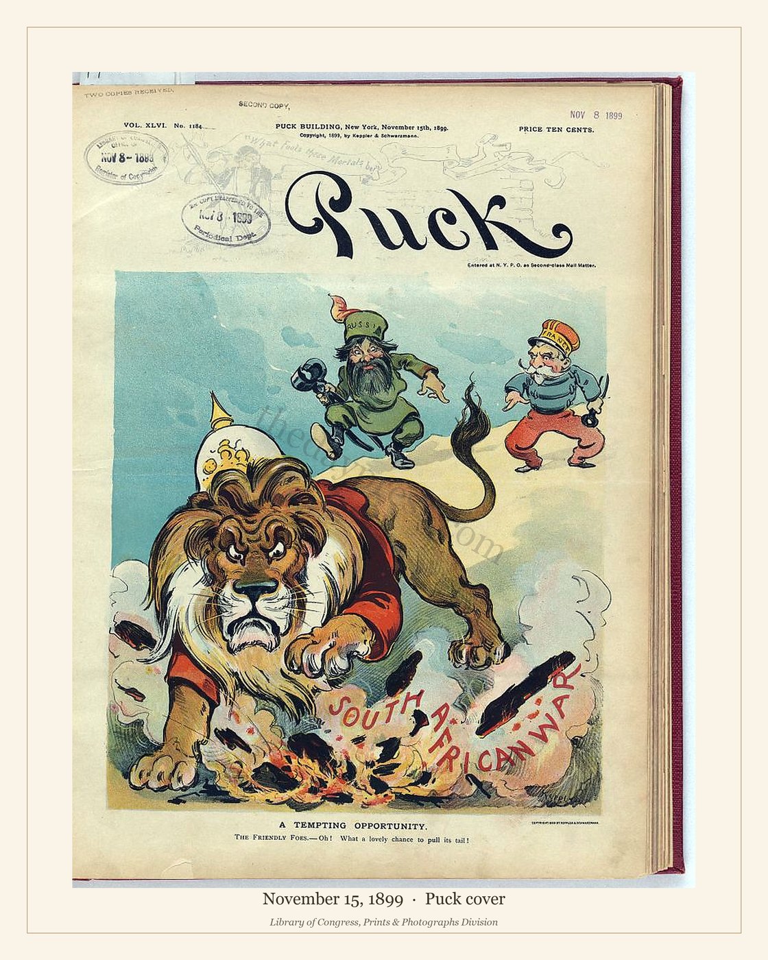 Puck cover — November 15, 1899 — watermarked preview