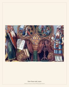 New Year card, 1900