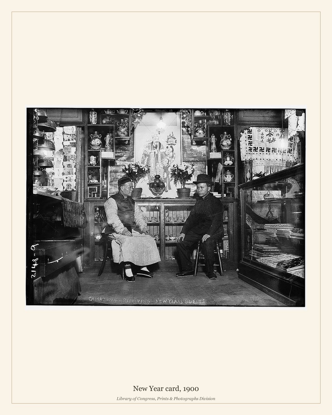 New Year card, 1900 — watermarked preview