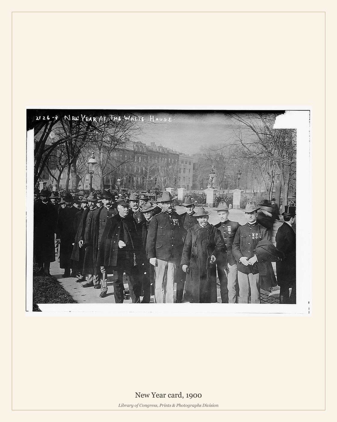 New Year card, 1900 — watermarked preview