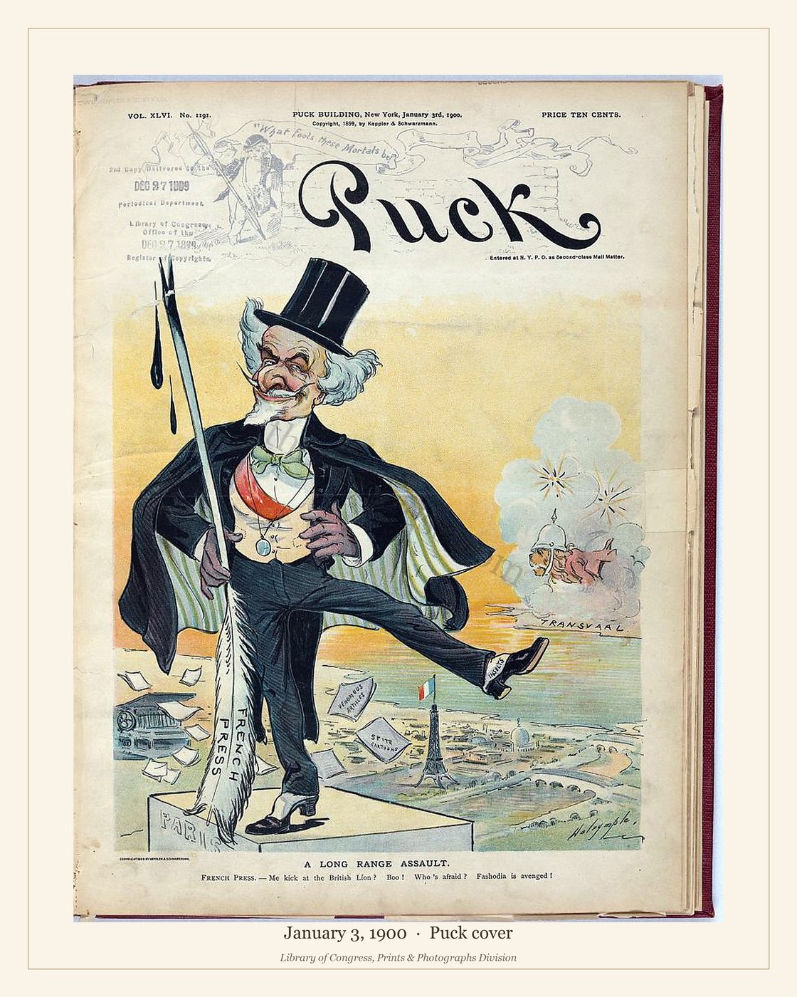 Puck cover — January 3, 1900 — watermarked preview