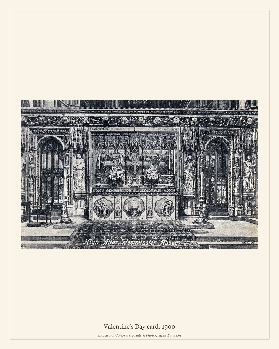 Valentine's Day card, 1900 — watermarked preview