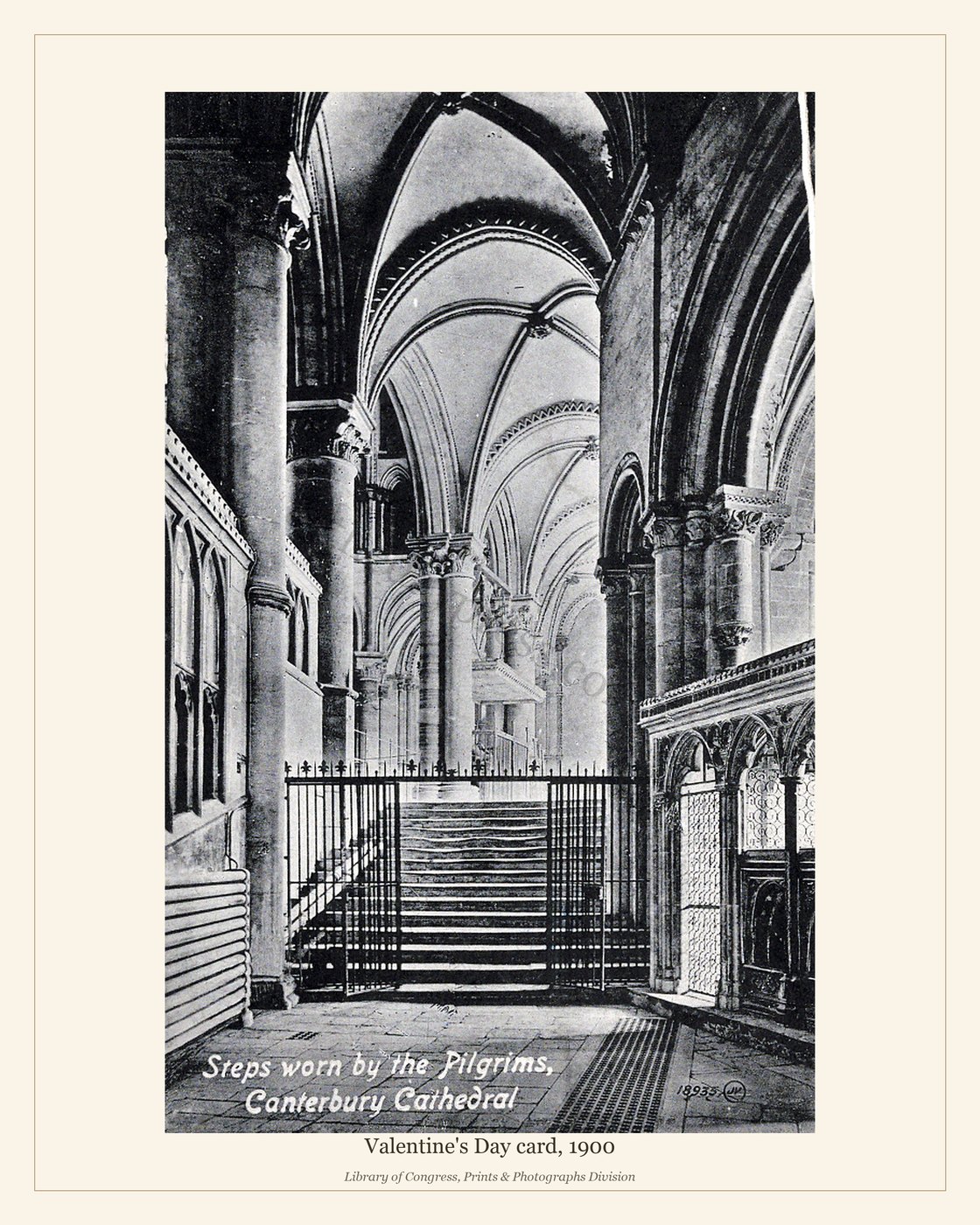 Valentine's Day card, 1900 — watermarked preview