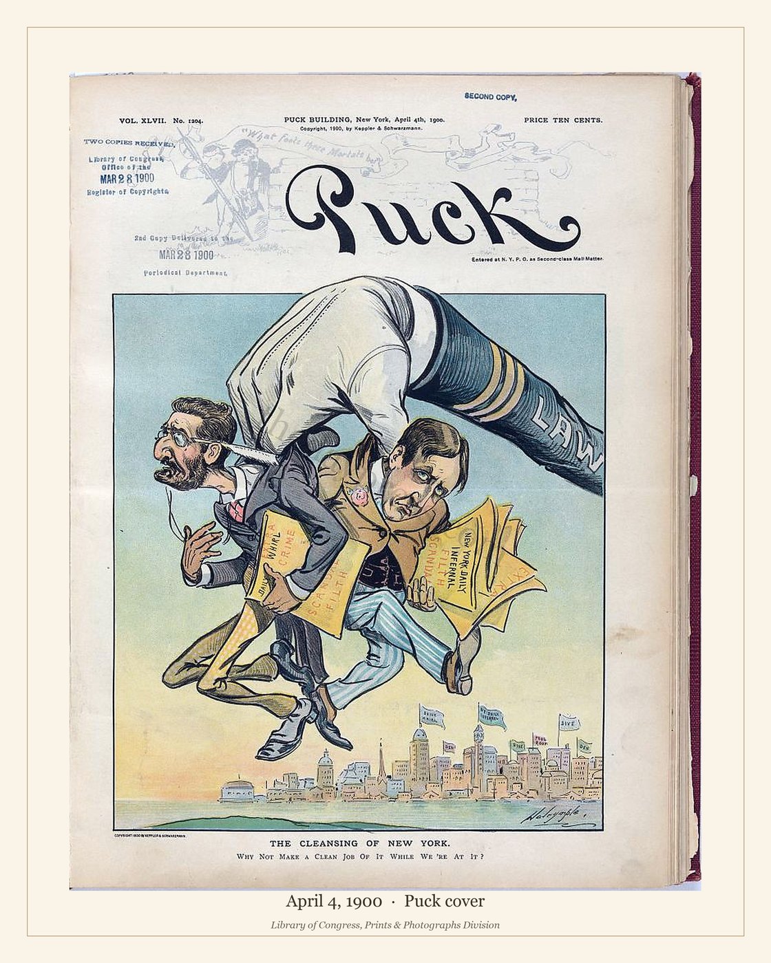 Puck cover — April 4, 1900 — watermarked preview