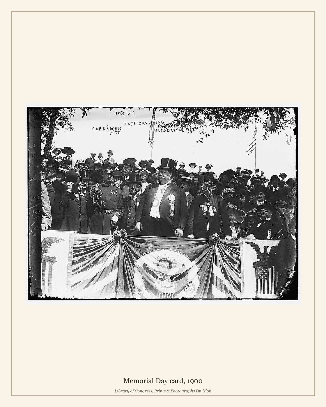 Memorial Day card, 1900 — watermarked preview