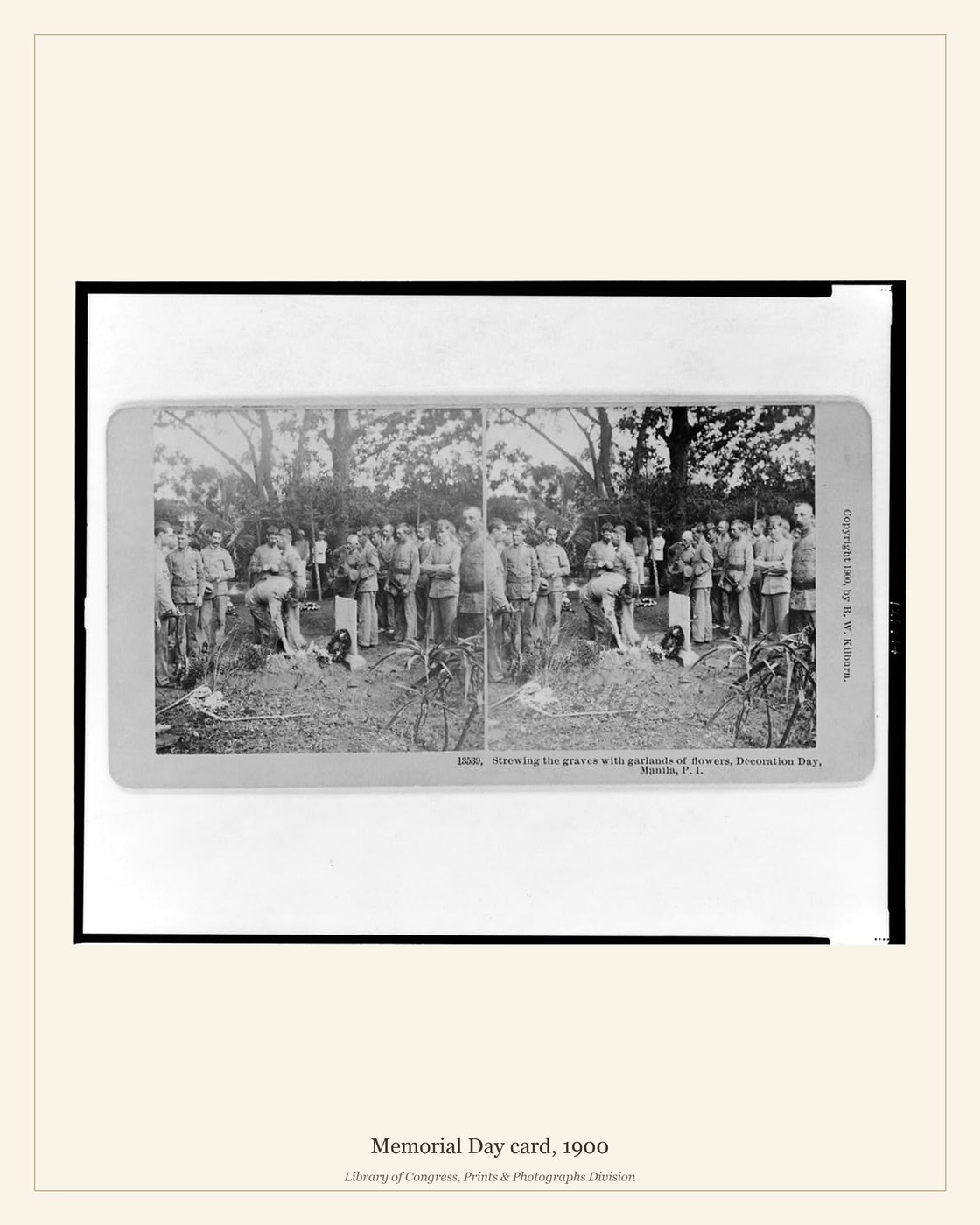 Memorial Day card, 1900 — watermarked preview
