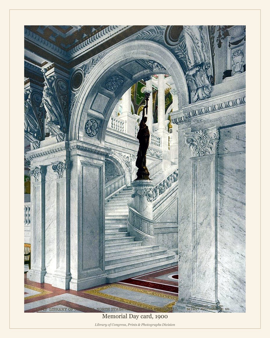 Memorial Day card, 1900 — watermarked preview