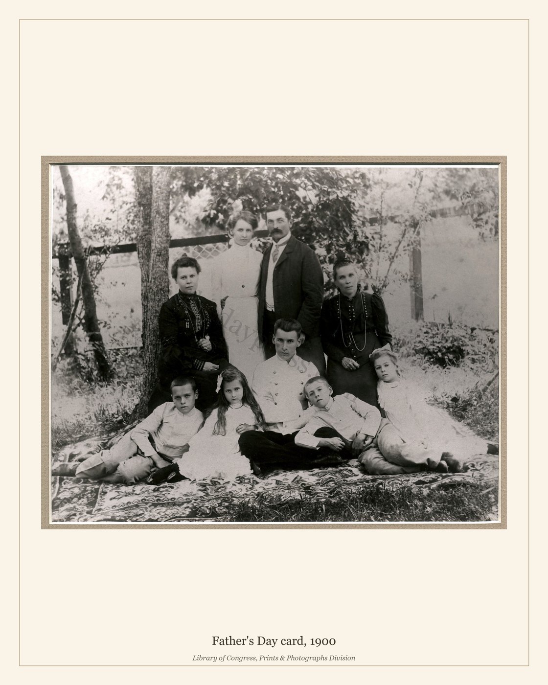 Father's Day card, 1900 — watermarked preview