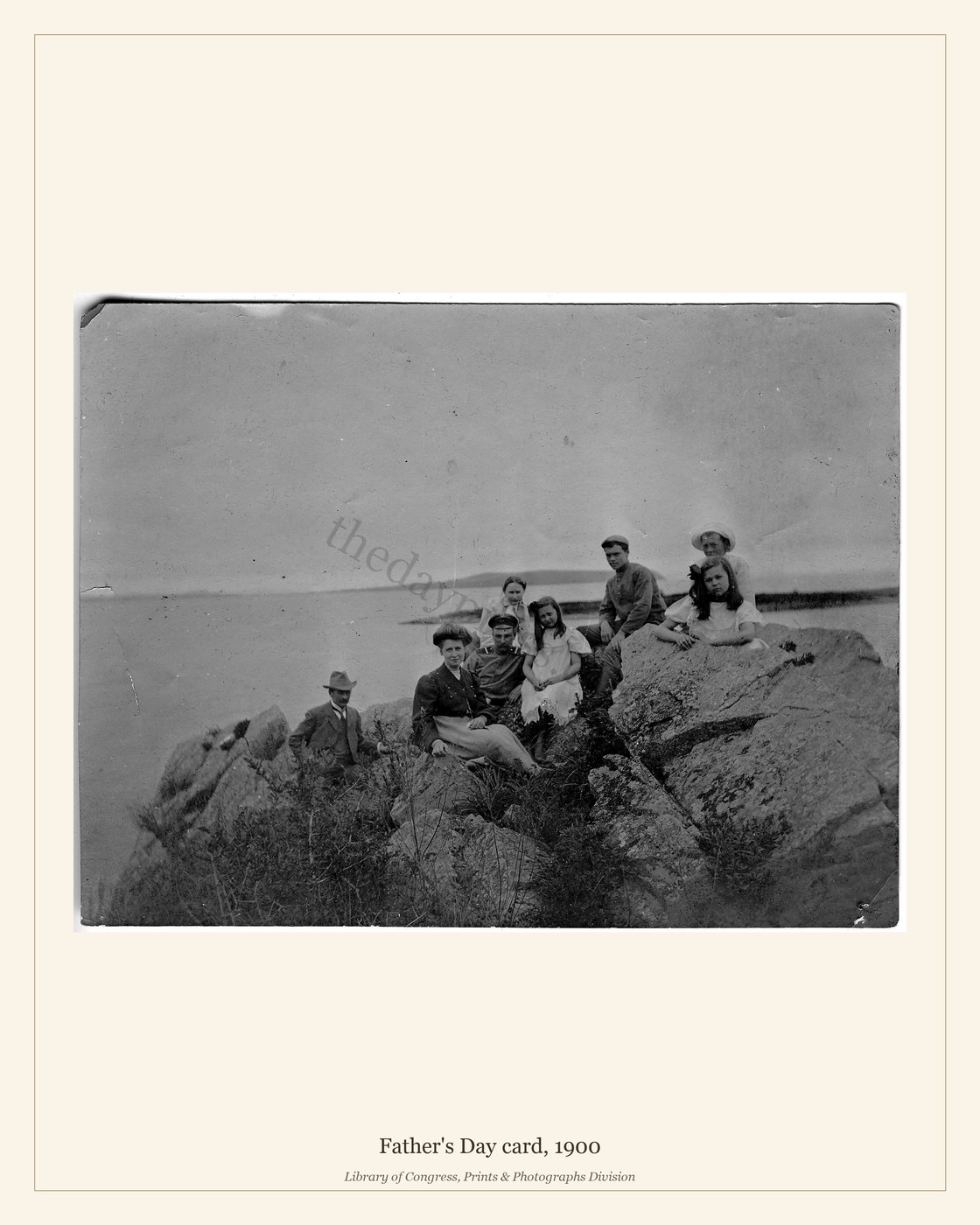 Father's Day card, 1900 — watermarked preview