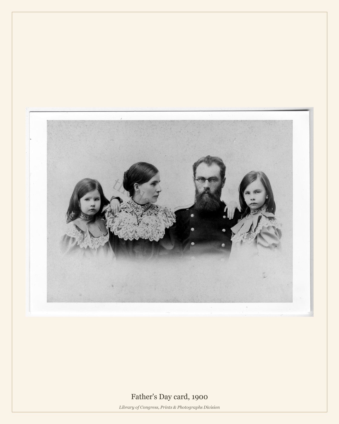 Father's Day card, 1900 — watermarked preview
