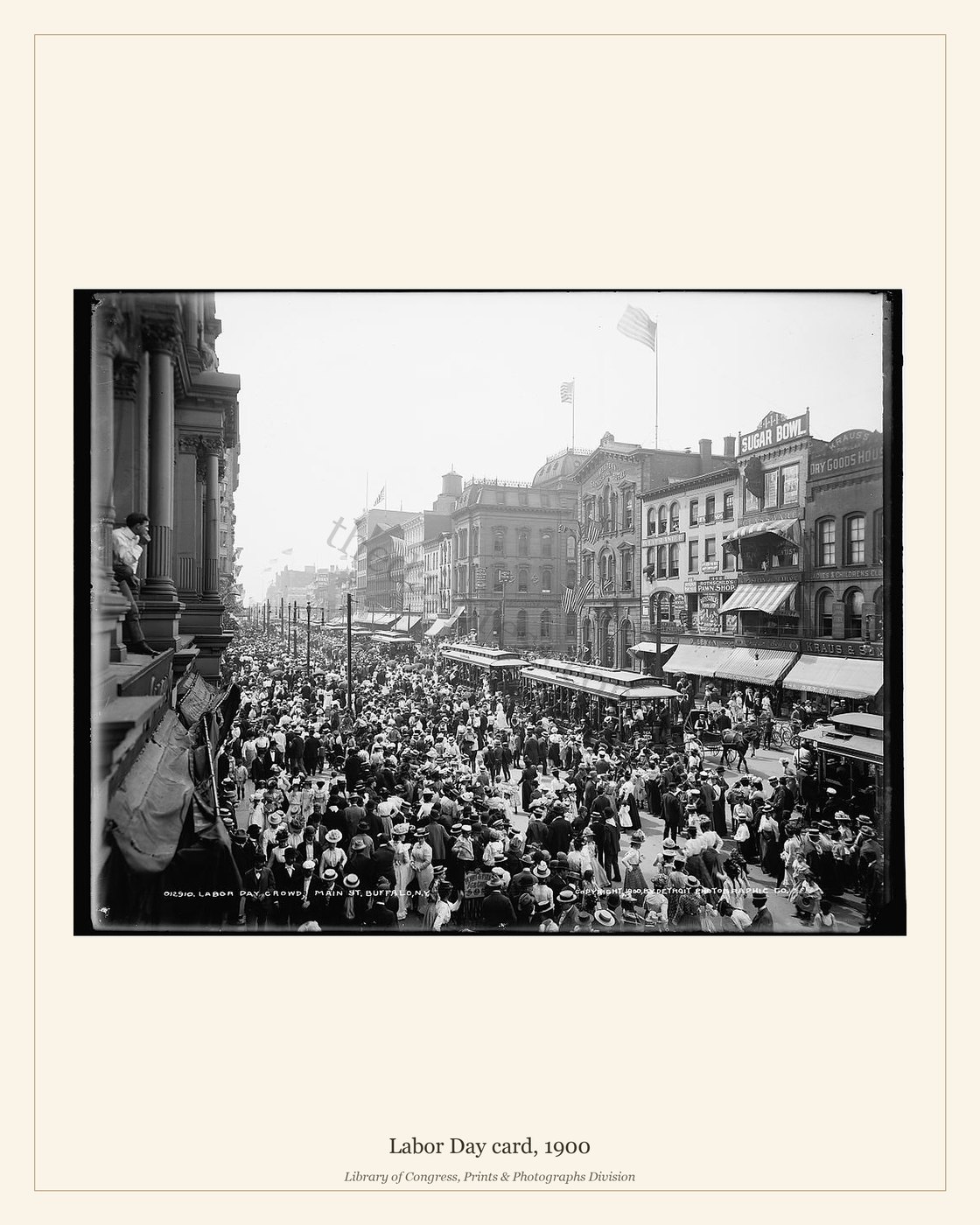 Labor Day card, 1900 — watermarked preview