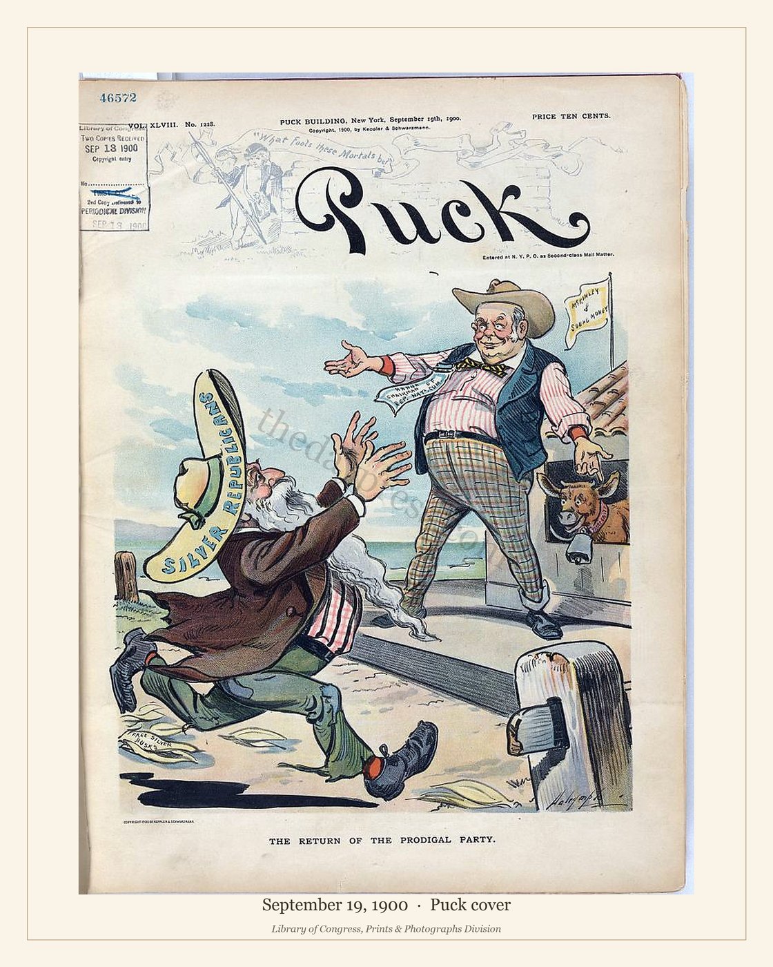 Puck cover — September 19, 1900 — watermarked preview