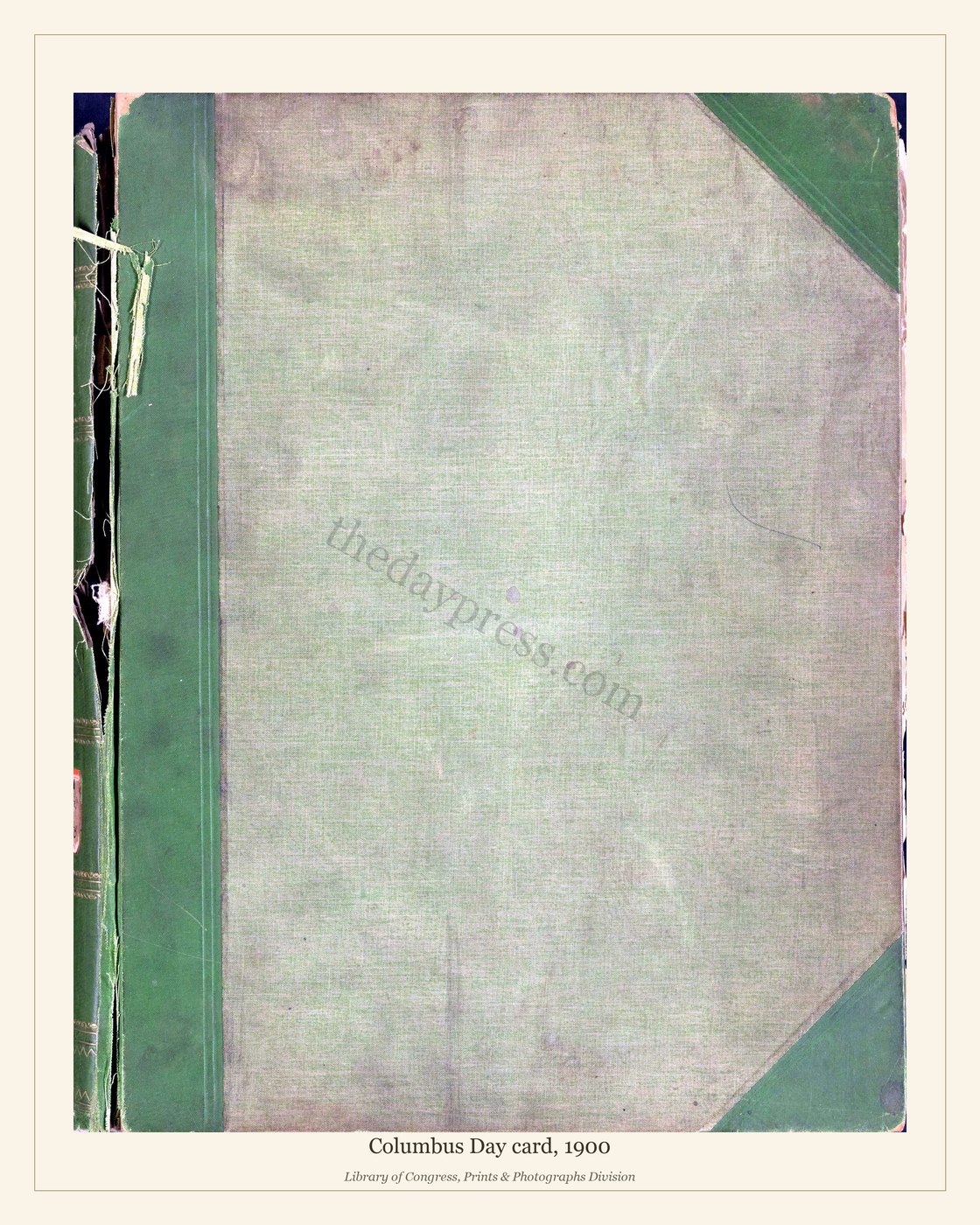Columbus Day card, 1900 — watermarked preview