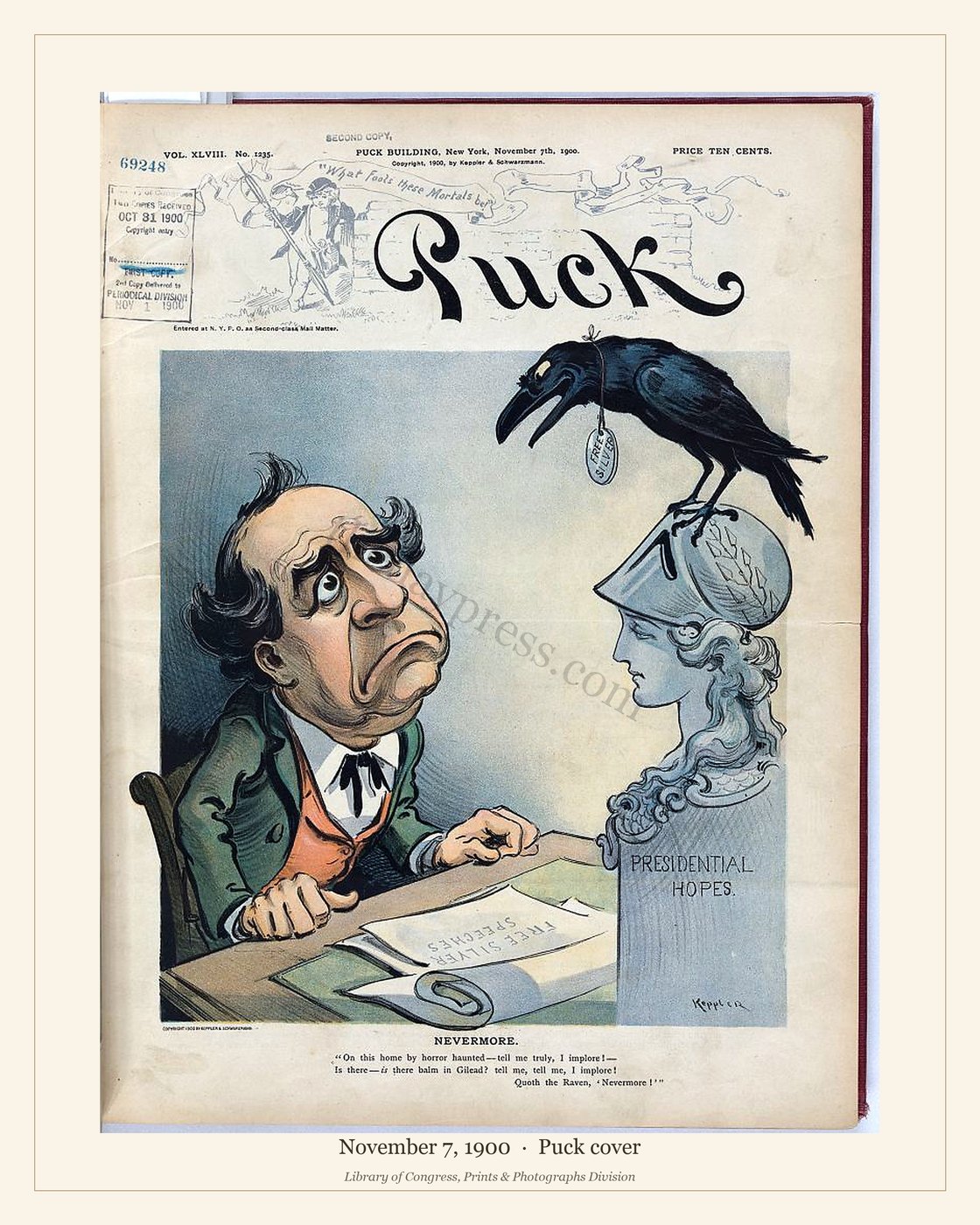 Puck cover — November 7, 1900 — watermarked preview