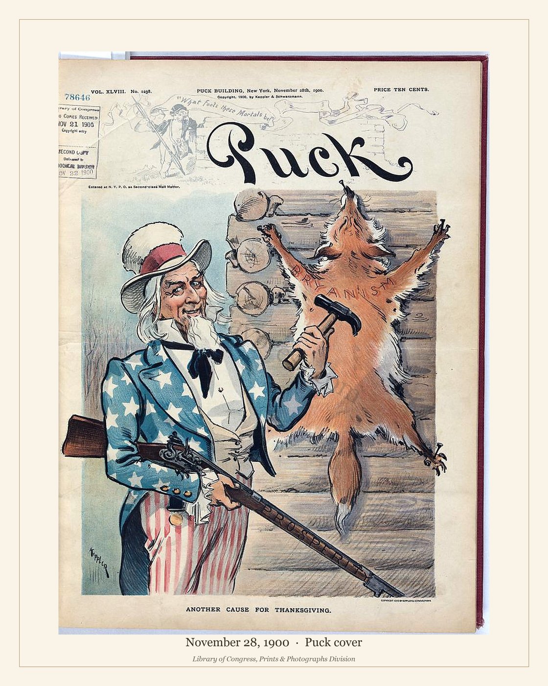 Puck cover — November 28, 1900 — watermarked preview