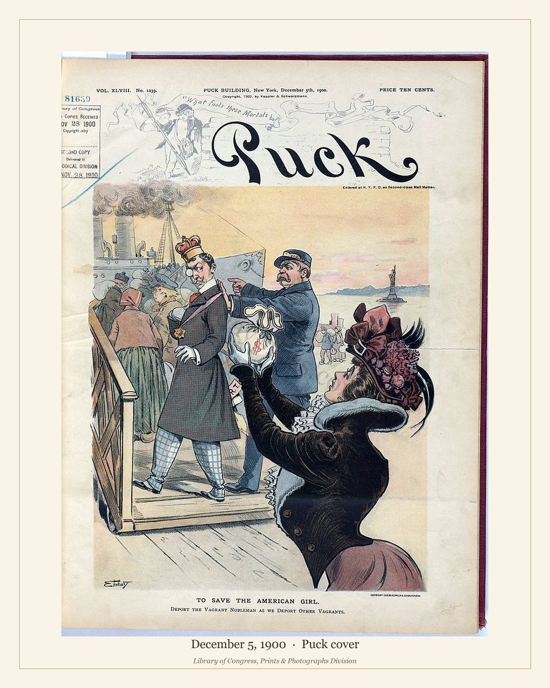 Puck cover — December 5, 1900 — watermarked preview