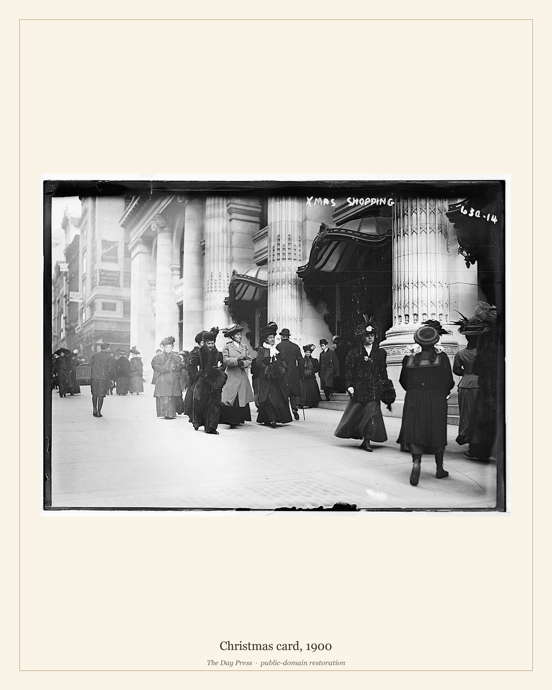 Christmas card, 1900