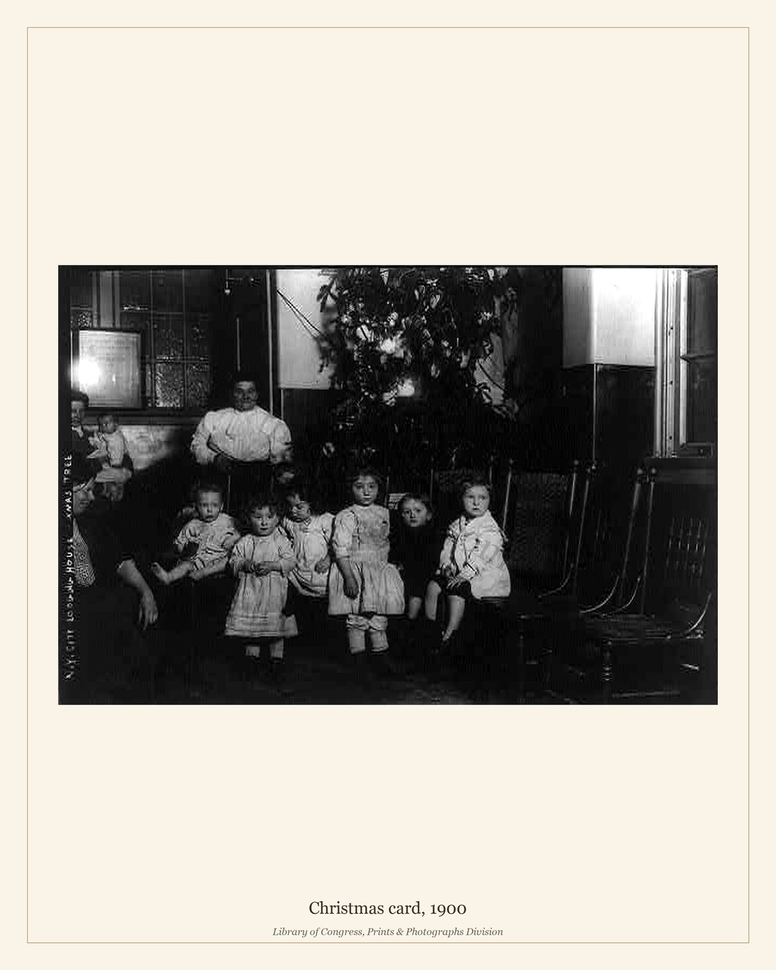 Christmas card, 1900 — watermarked preview