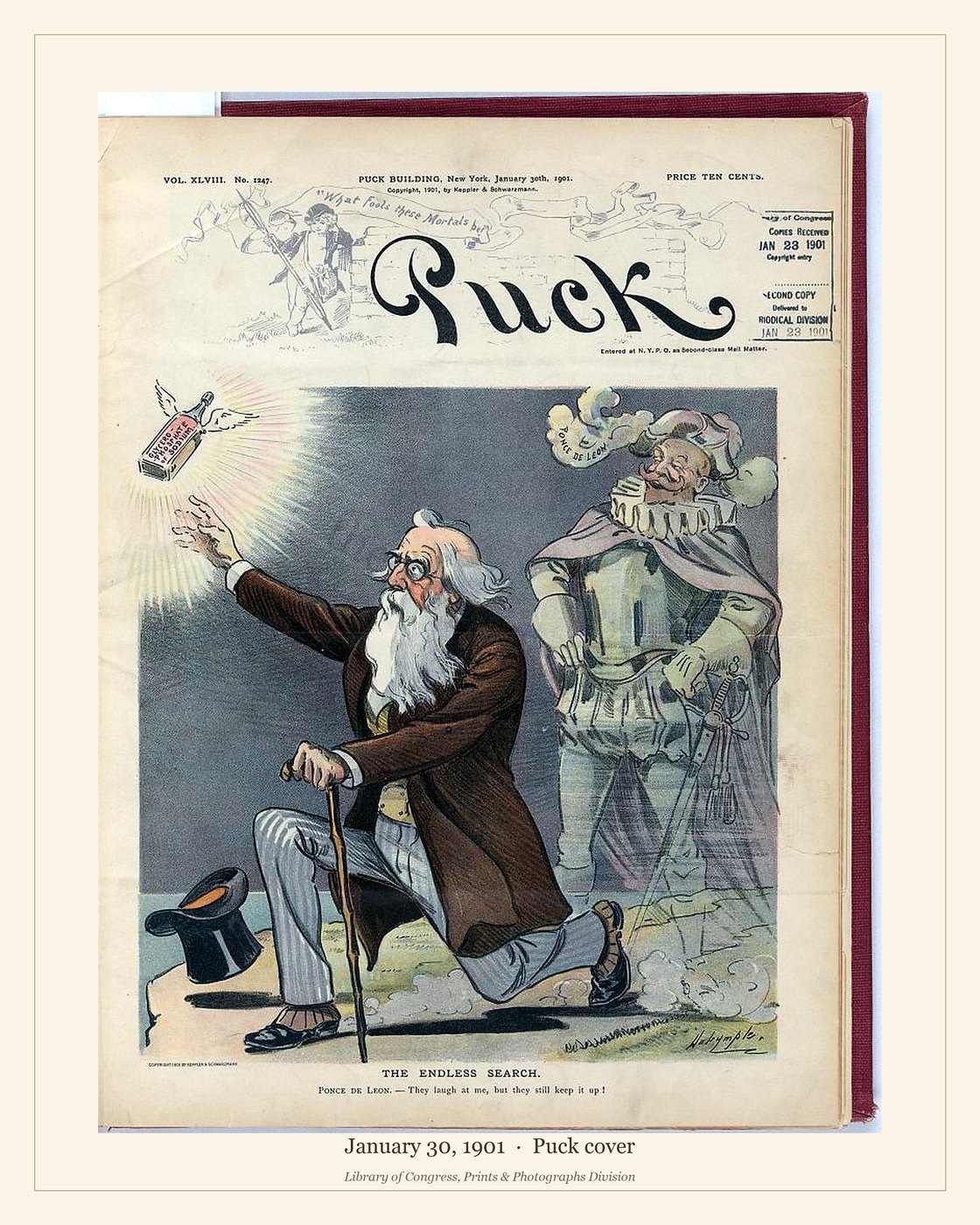Puck cover — January 30, 1901 — watermarked preview
